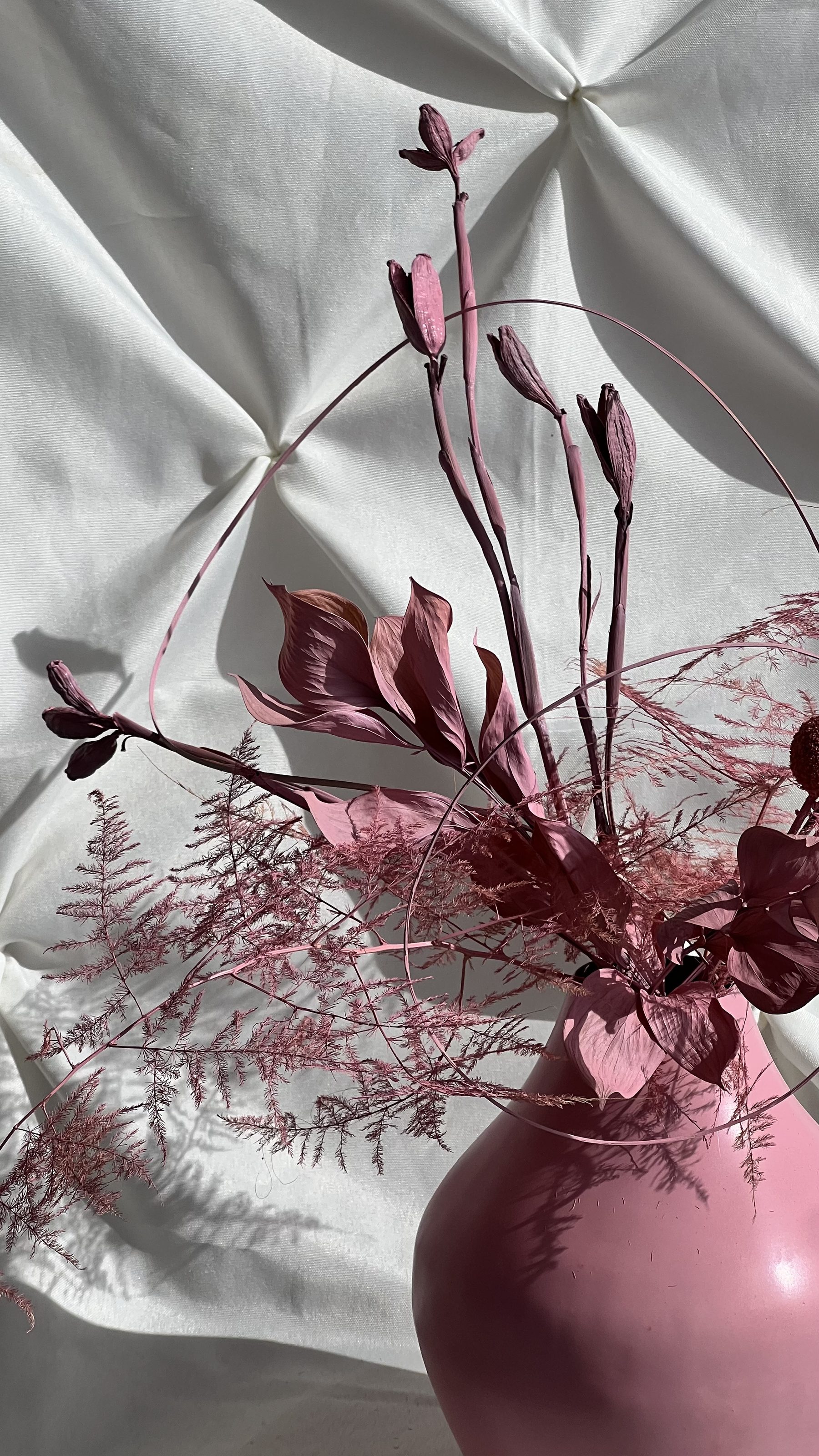 Floral art installation
