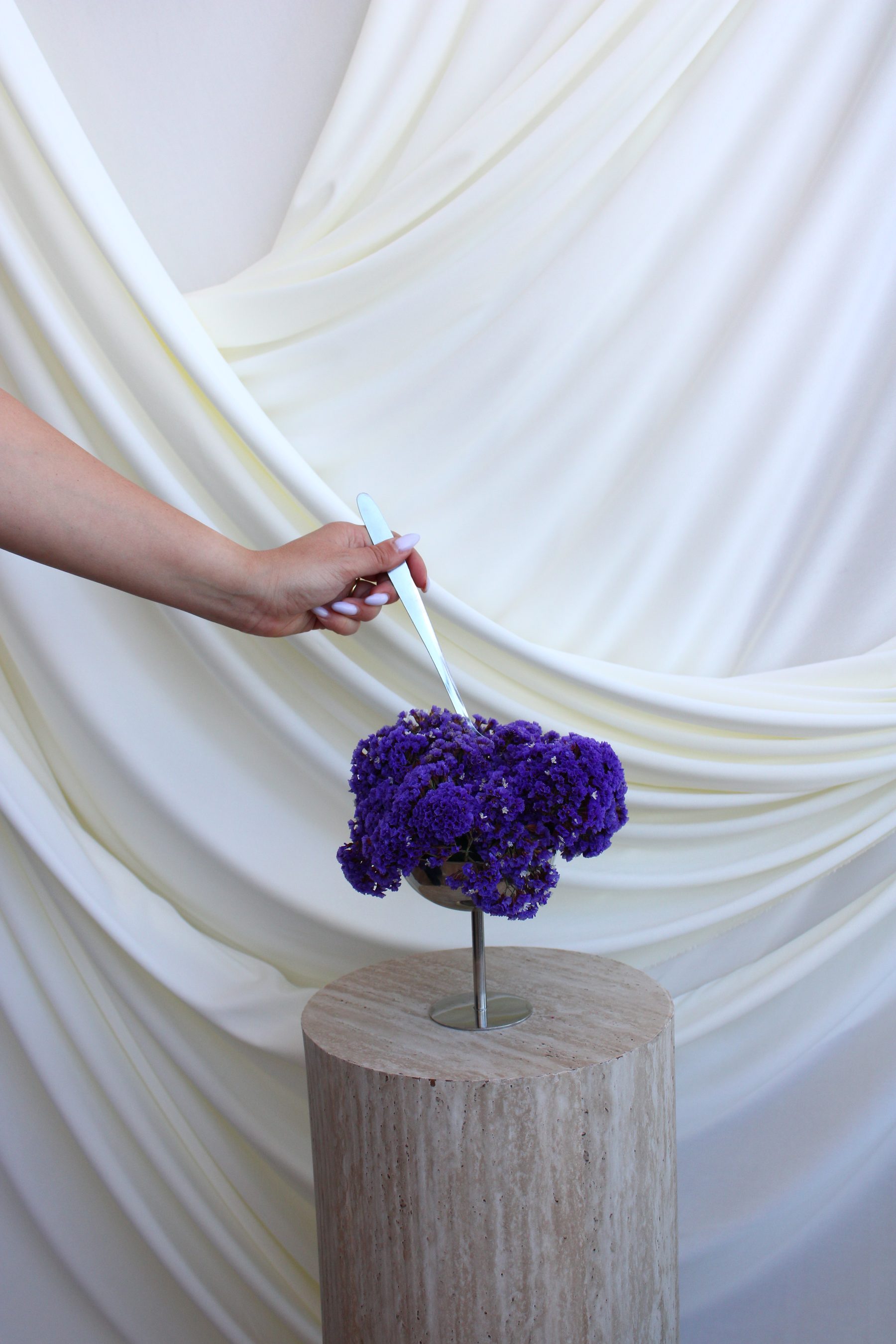 Floral art installation