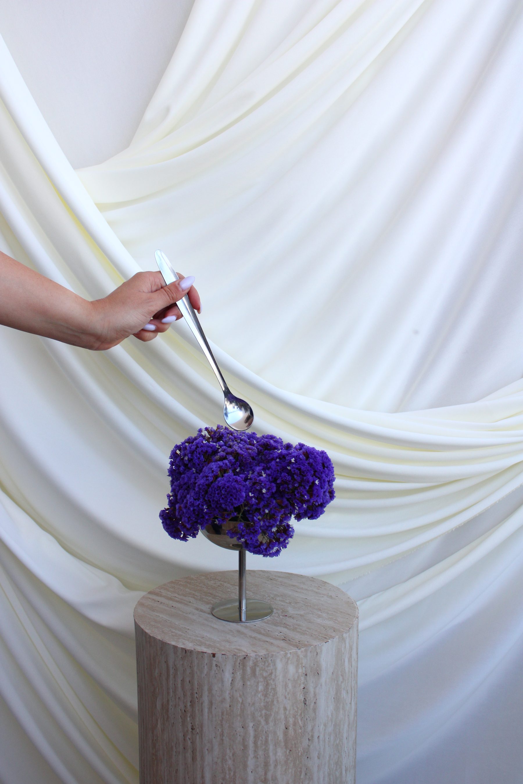 Floral art installation
