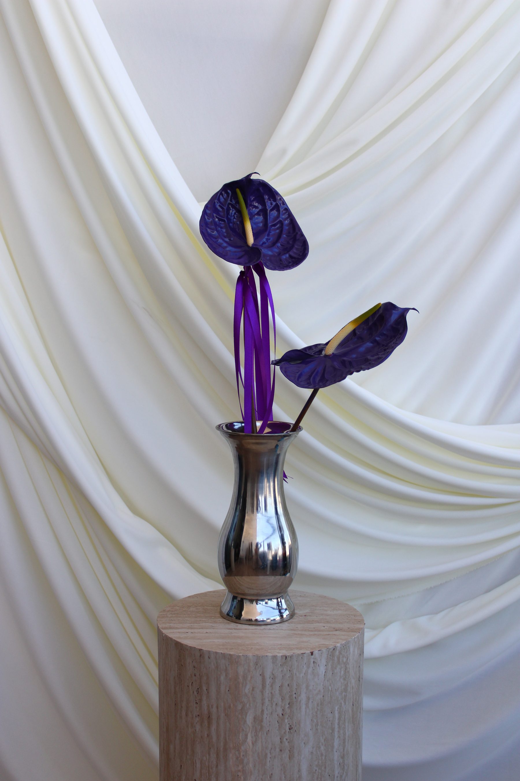 Floral art installation
