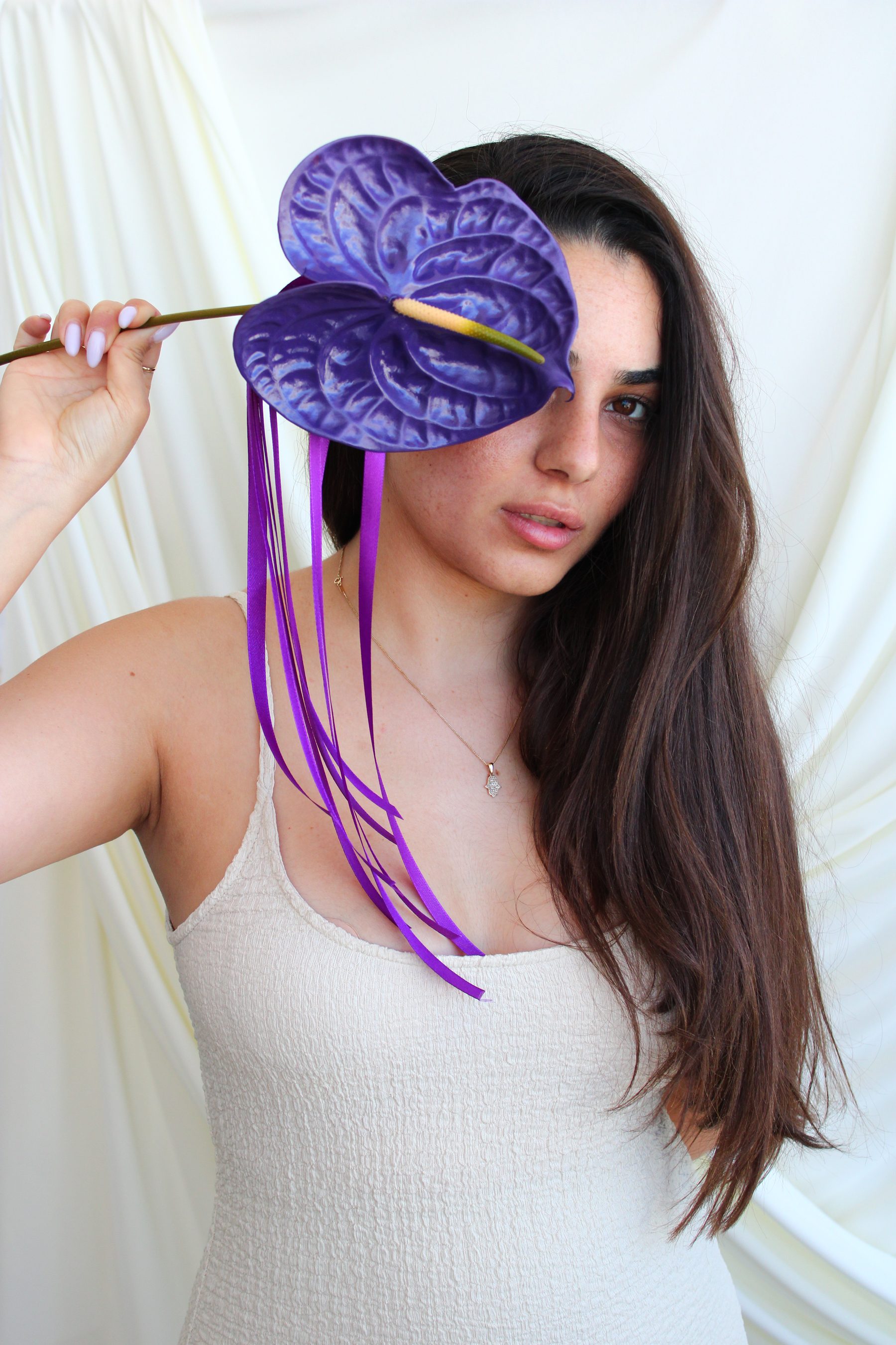 Floral art installation