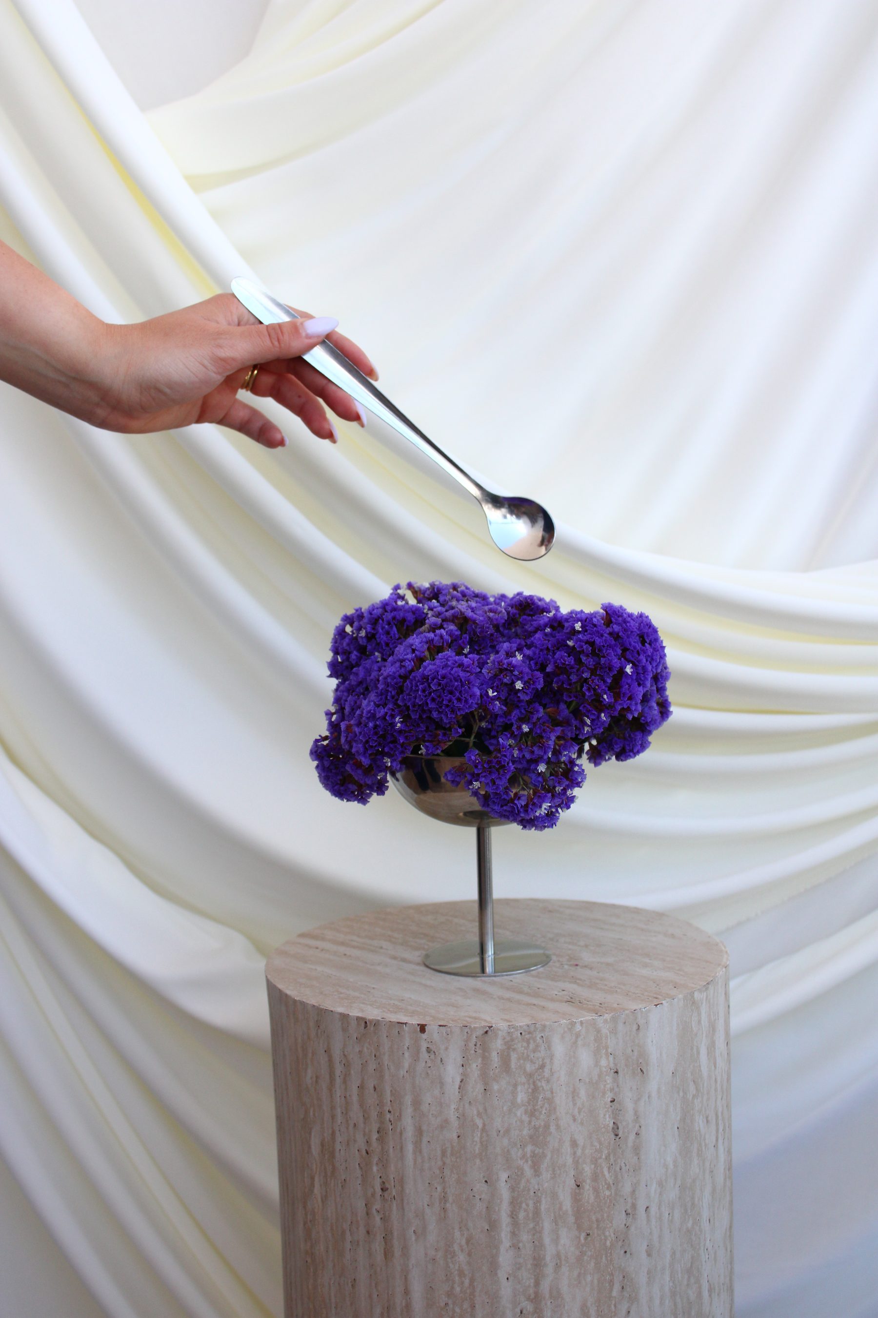 Floral art installation