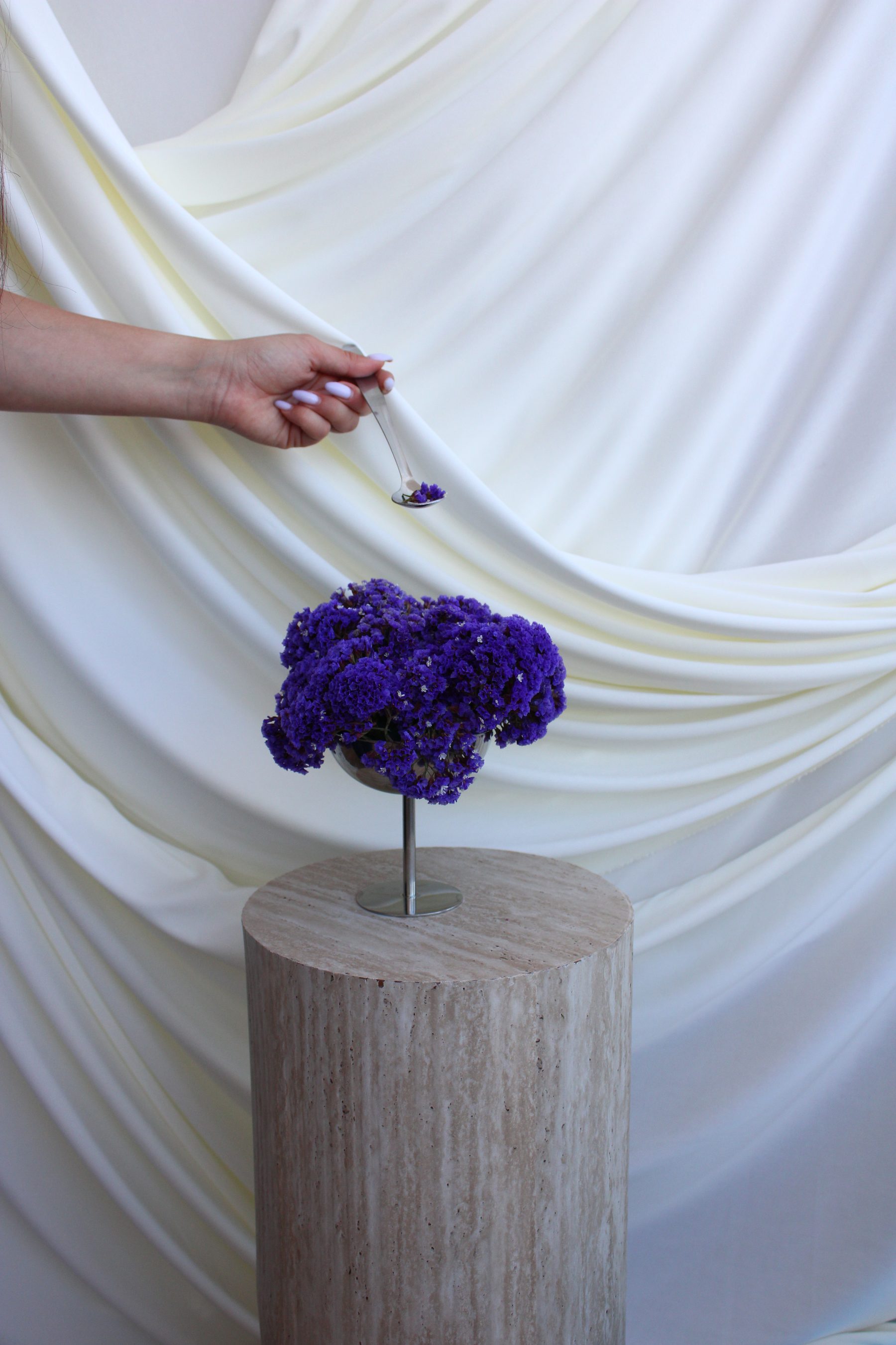 Floral art installation