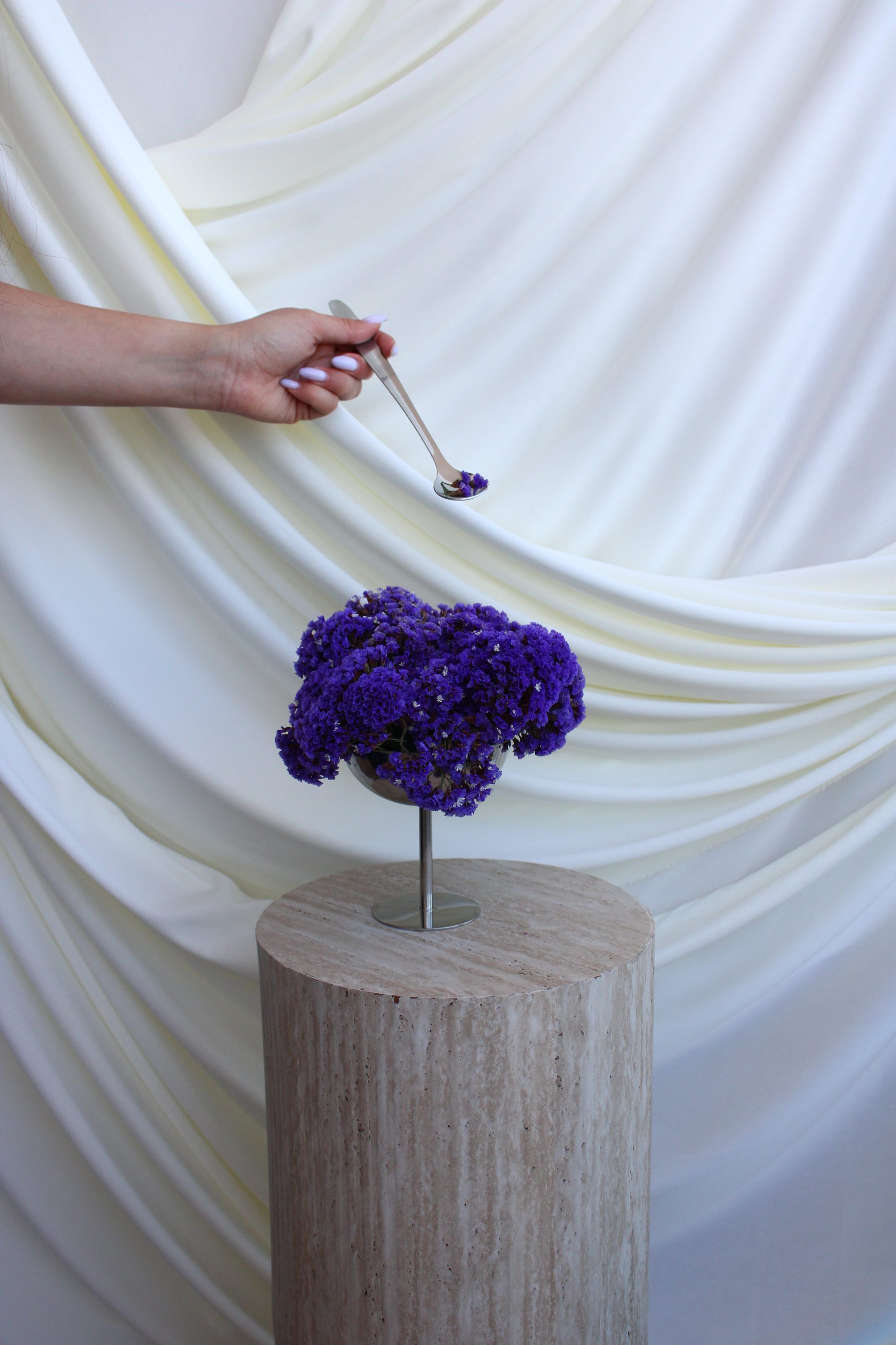 Floral art installation