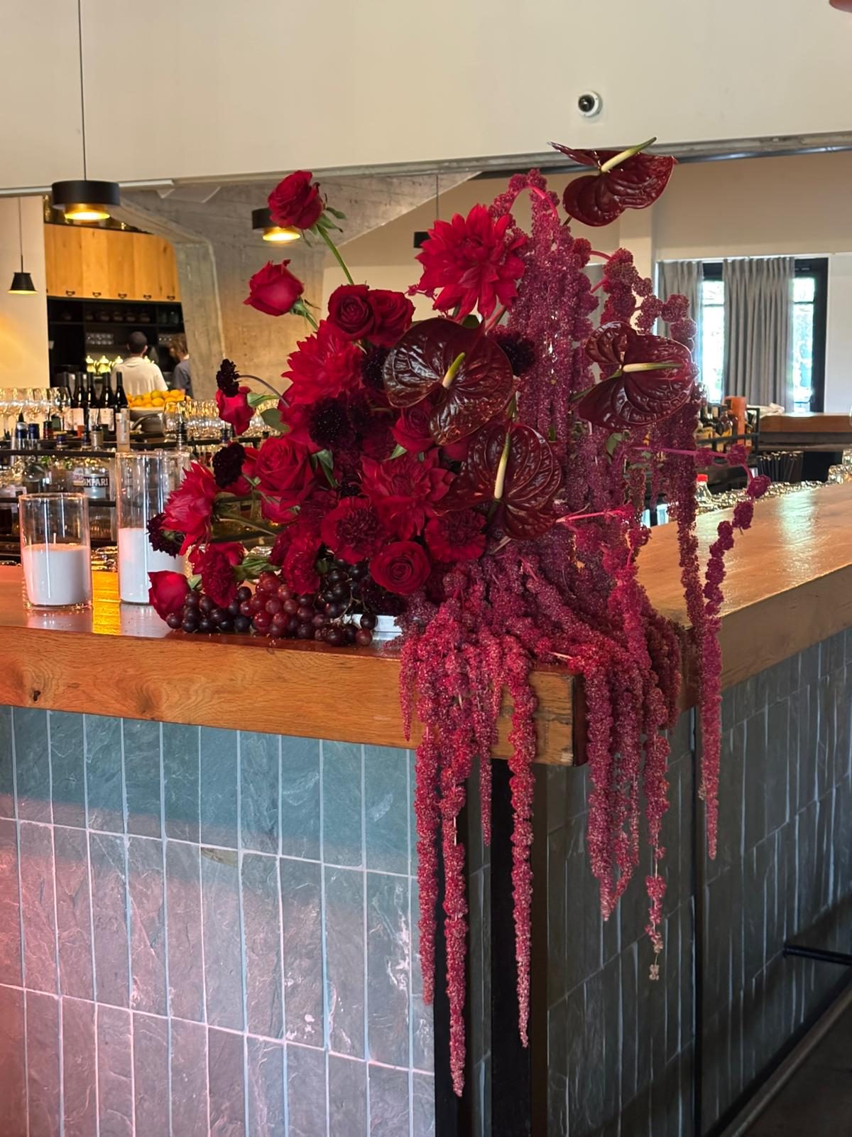 Bar floral arrangement