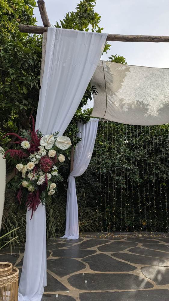 Chuppah floral detail