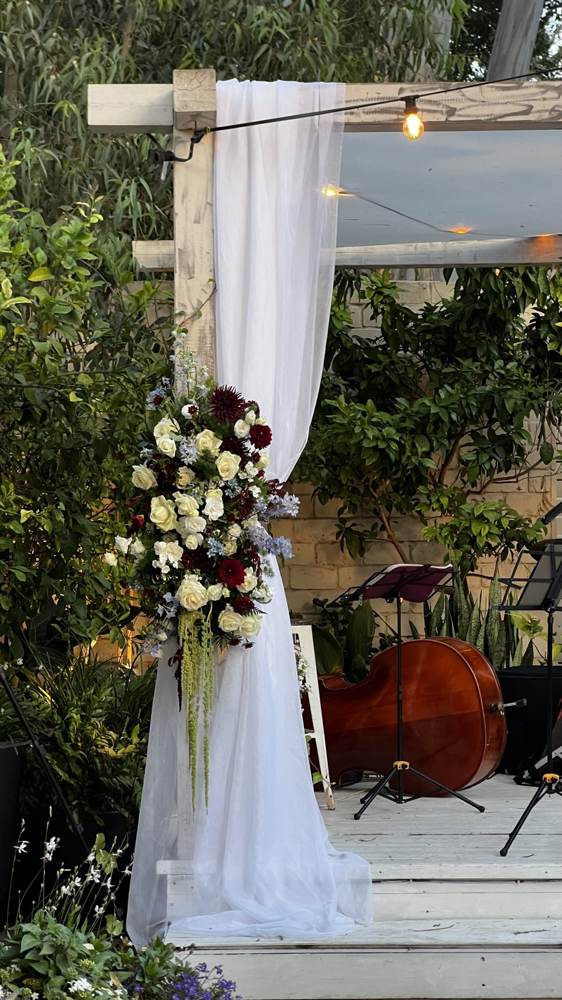 Chuppah floral detail