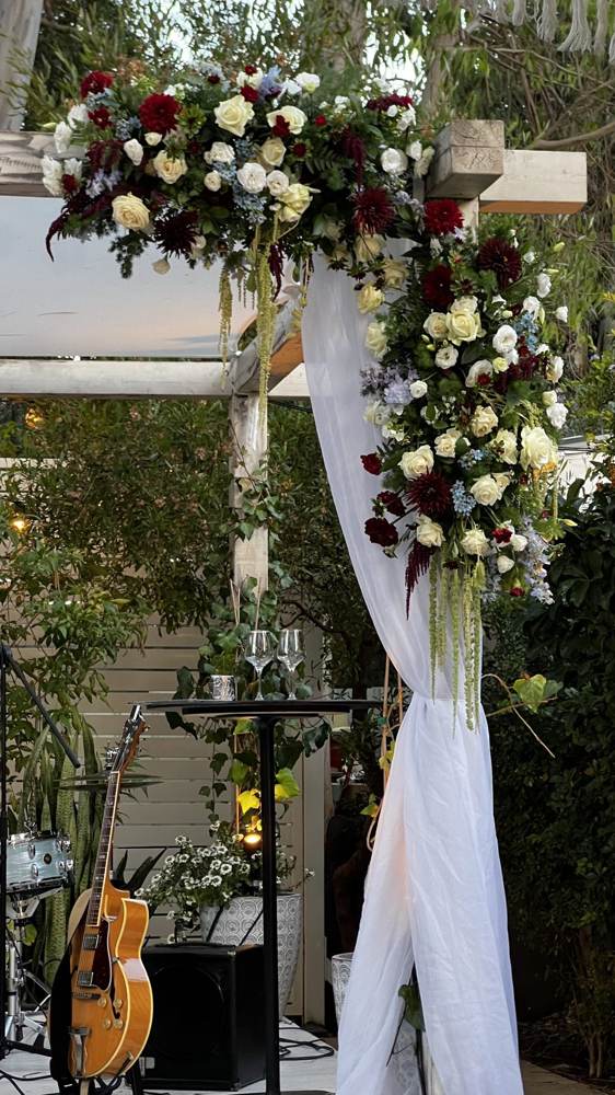 Chuppah floral detail